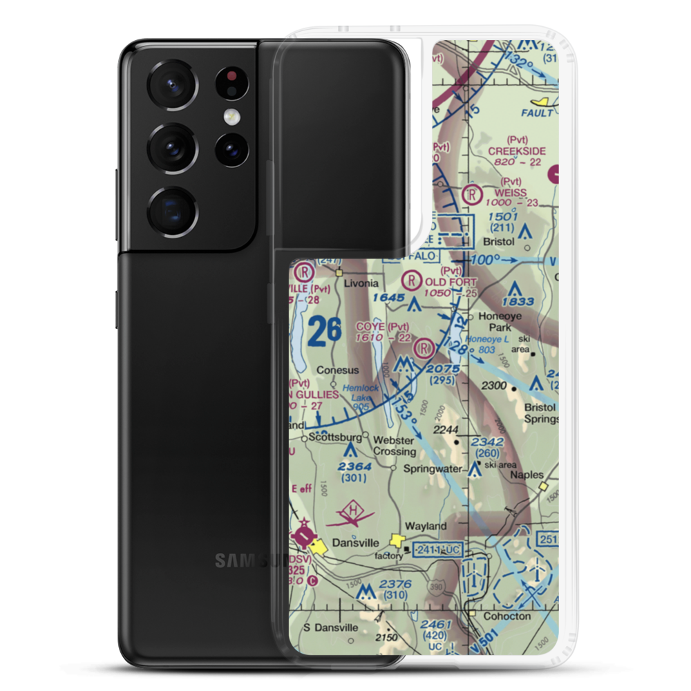 Coye Field (30NY) VFR Sectional Samsung Case Samsung Galaxy S21 Ultra model shown