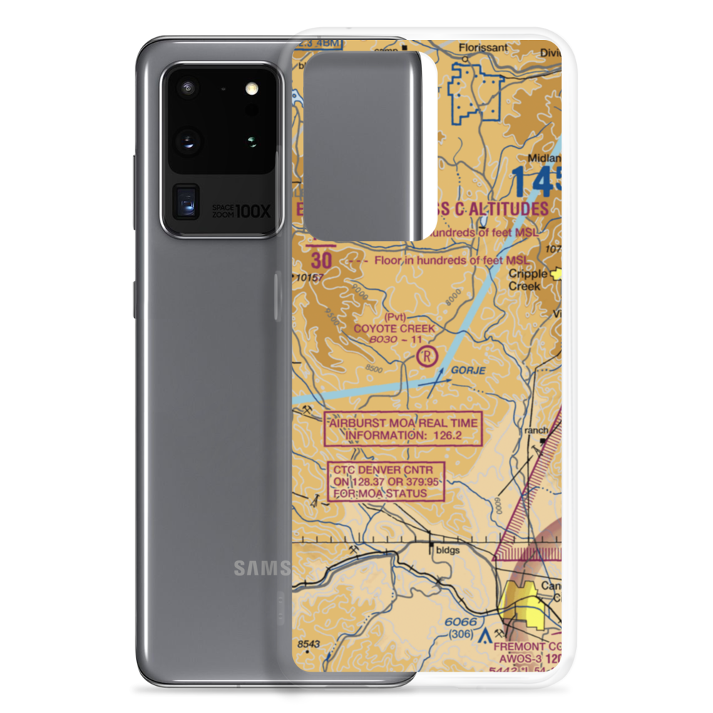 Coyote Creek Ranch Airport (30CO) VFR Sectional Samsung Case Samsung Galaxy S20 Ultra model shown