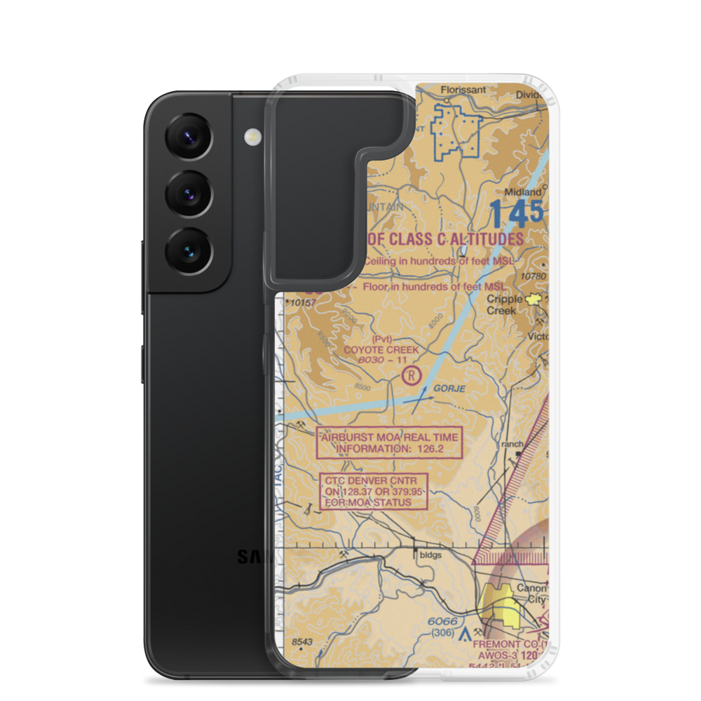 Coyote Creek Ranch Airport (30CO) VFR Sectional Samsung Case Samsung Galaxy S22 model shown
