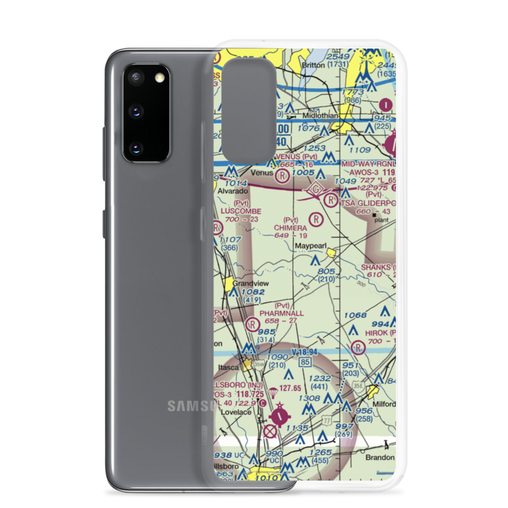 Coyote Crossing Airport (TA26) VFR Sectional Samsung Case Samsung Galaxy S20 model shown
