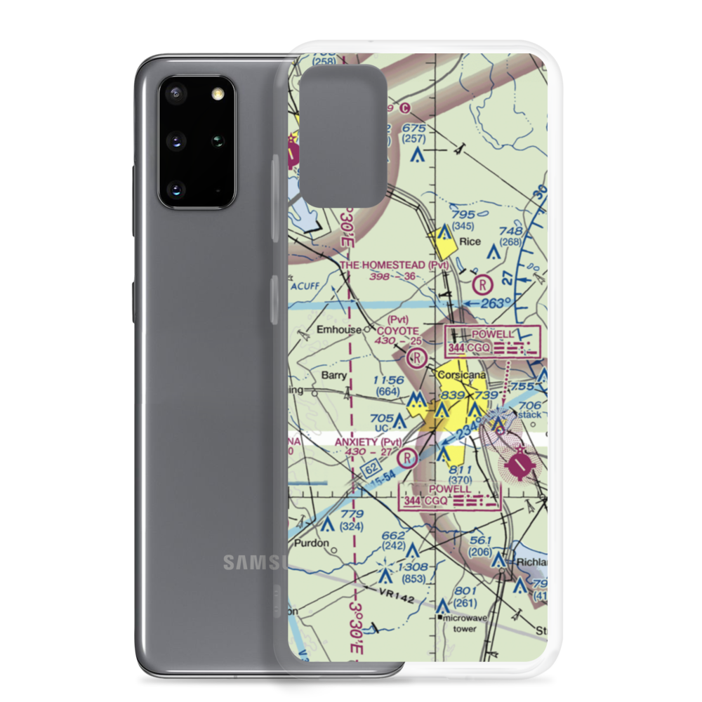 Coyote Field (4XS1) VFR Sectional Samsung Case Samsung Galaxy S20 Plus model shown