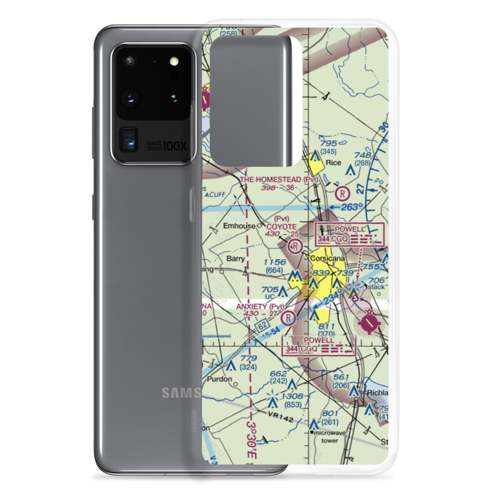 Coyote Field (4XS1) VFR Sectional Samsung Case Samsung Galaxy S20 Ultra model shown