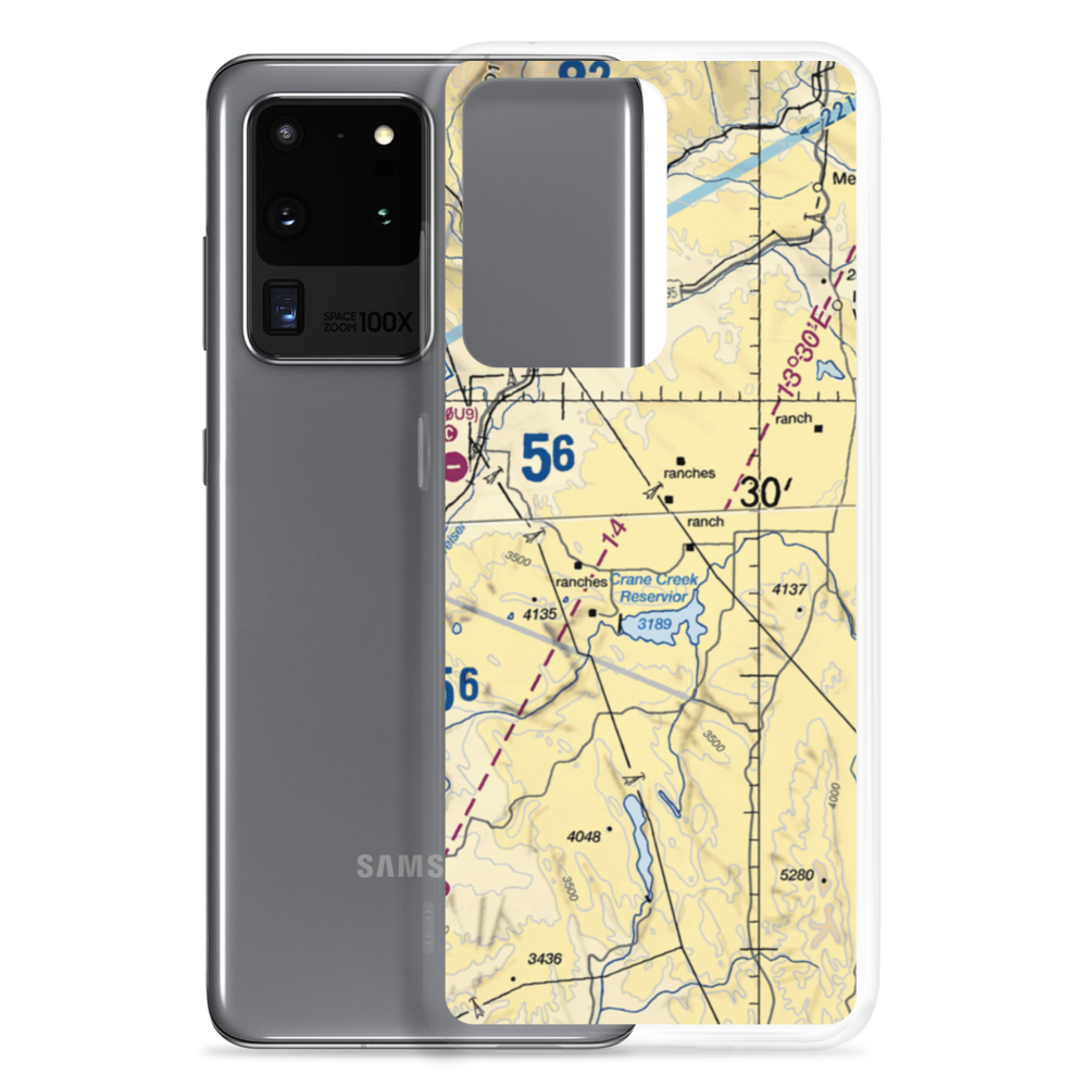 Coyote Ridge Airport (17ID) VFR Sectional Samsung Case Samsung Galaxy S20 Ultra model shown