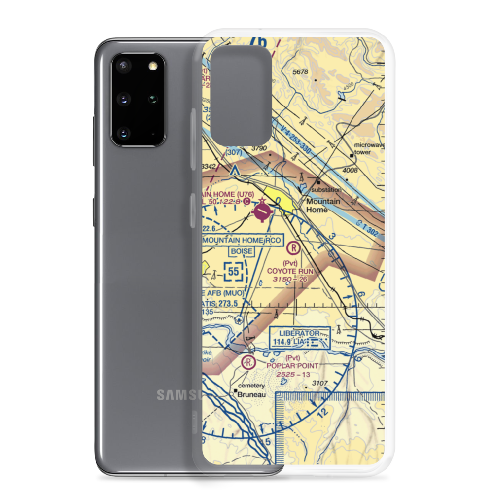 Coyote Run Airport (0ID3) VFR Sectional Samsung Case Samsung Galaxy S20 Plus model shown