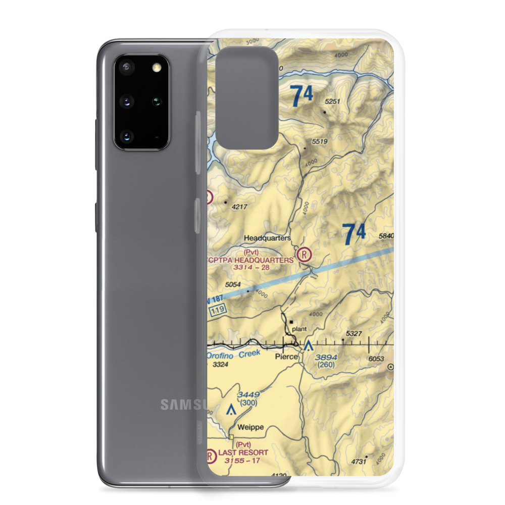 Cptpa Headquarters Airport (ID84) VFR Sectional Samsung Case Samsung Galaxy S20 Plus model shown