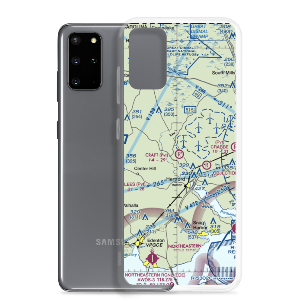 Craig Craft Airport (86NC) VFR Sectional Samsung Case Samsung Galaxy S20 Plus model shown