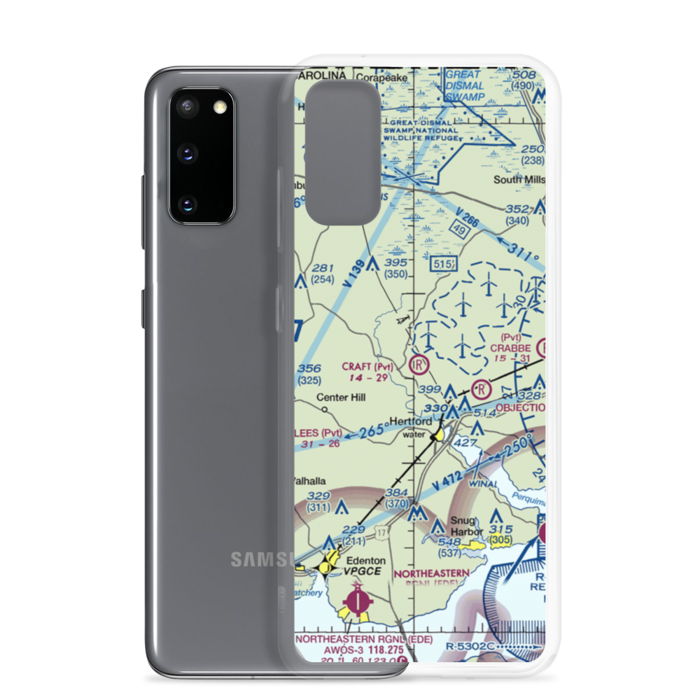 Craig Craft Airport (86NC) VFR Sectional Samsung Case Samsung Galaxy S20 model shown