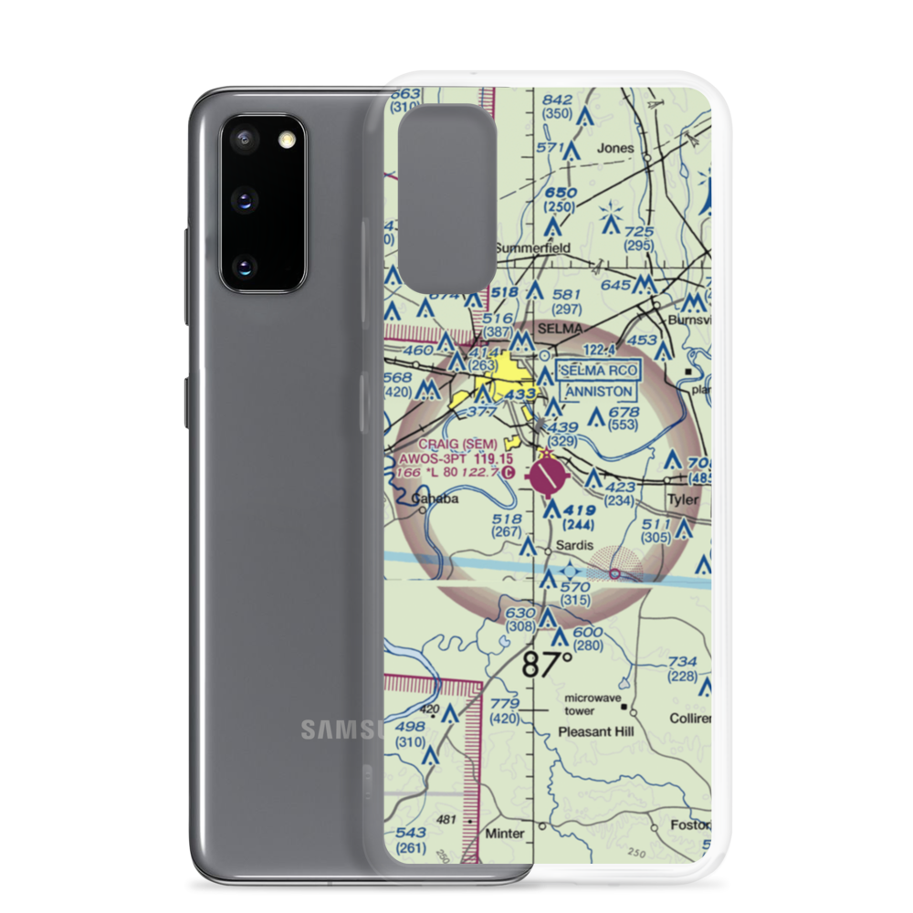 Craig Field (SEM) VFR Sectional Samsung Case Samsung Galaxy S20 model shown