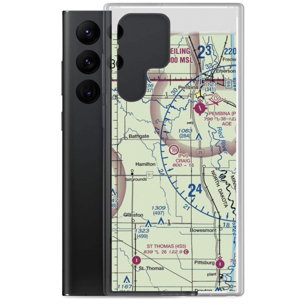 Craig Private Airport (5ND3) VFR Sectional Samsung Case Samsung Galaxy S22 Ultra model shown