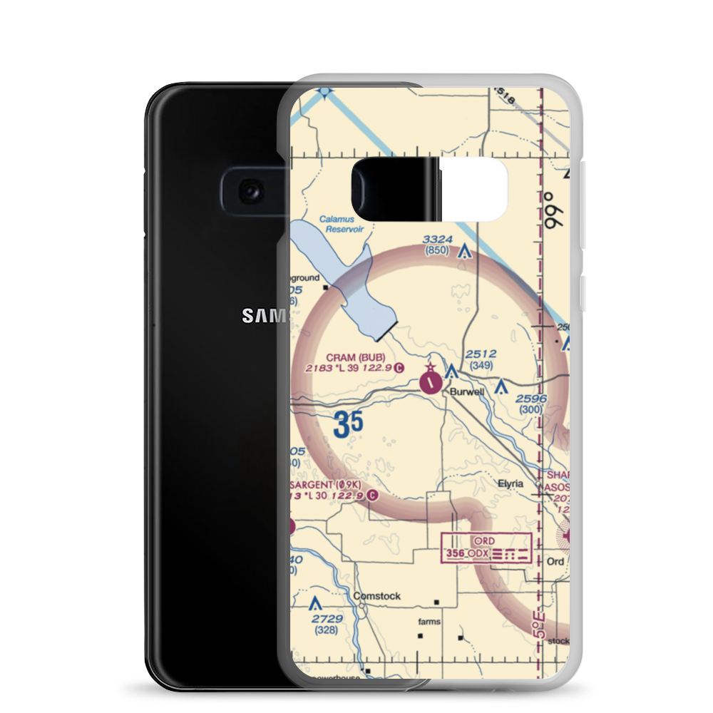 Cram Field (BUB) VFR Sectional Samsung Case Samsung Galaxy S10e model shown