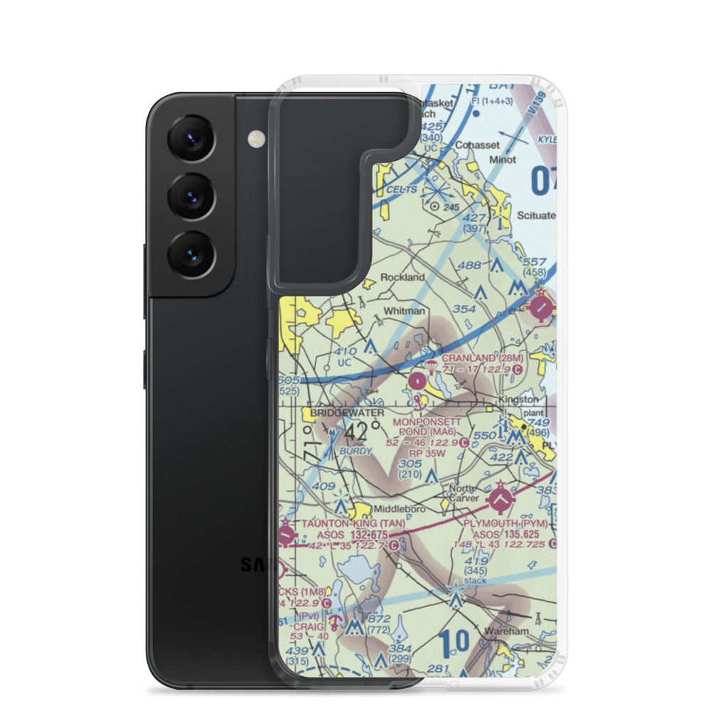 Cranland Airport (28M) VFR Sectional Samsung Case Samsung Galaxy S22 model shown
