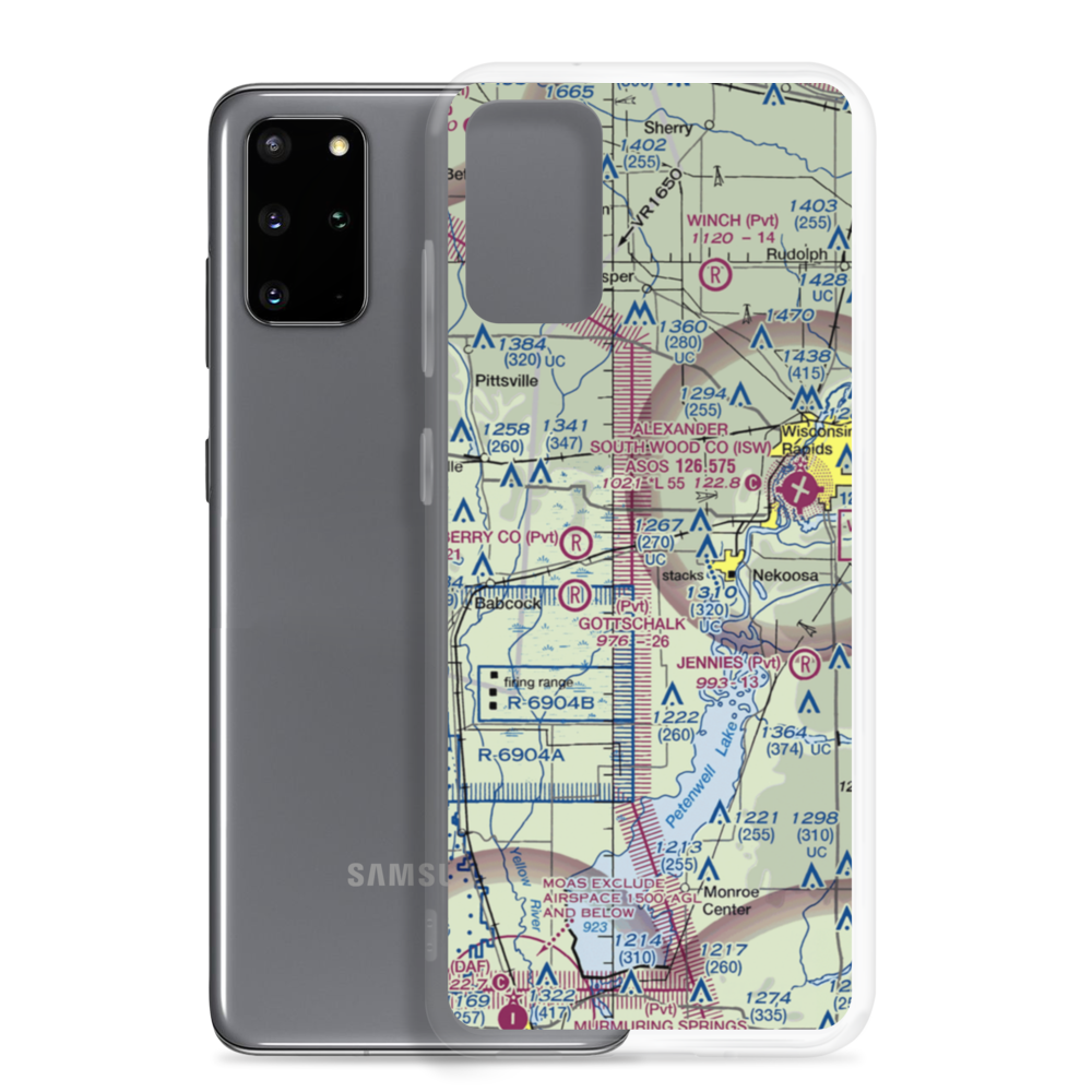 Cranmoor Airstrip (55WI) VFR Sectional Samsung Case Samsung Galaxy S20 Plus model shown