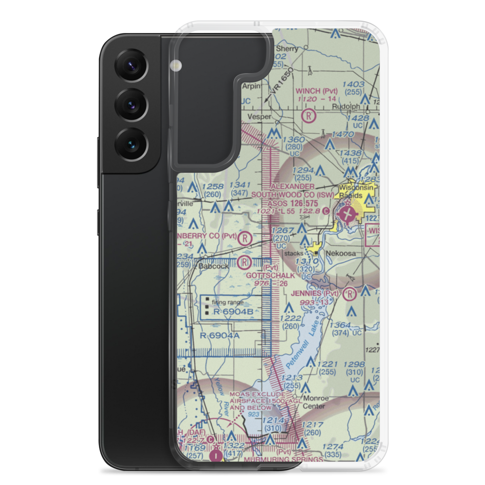 Cranmoor Airstrip (55WI) VFR Sectional Samsung Case Samsung Galaxy S22 Plus model shown