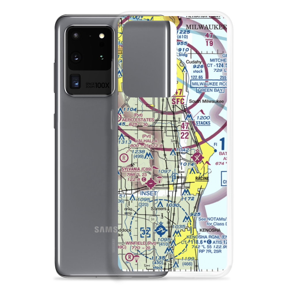 Crash In International Airport (0WI5) VFR Sectional Samsung Case Samsung Galaxy S20 Ultra model shown