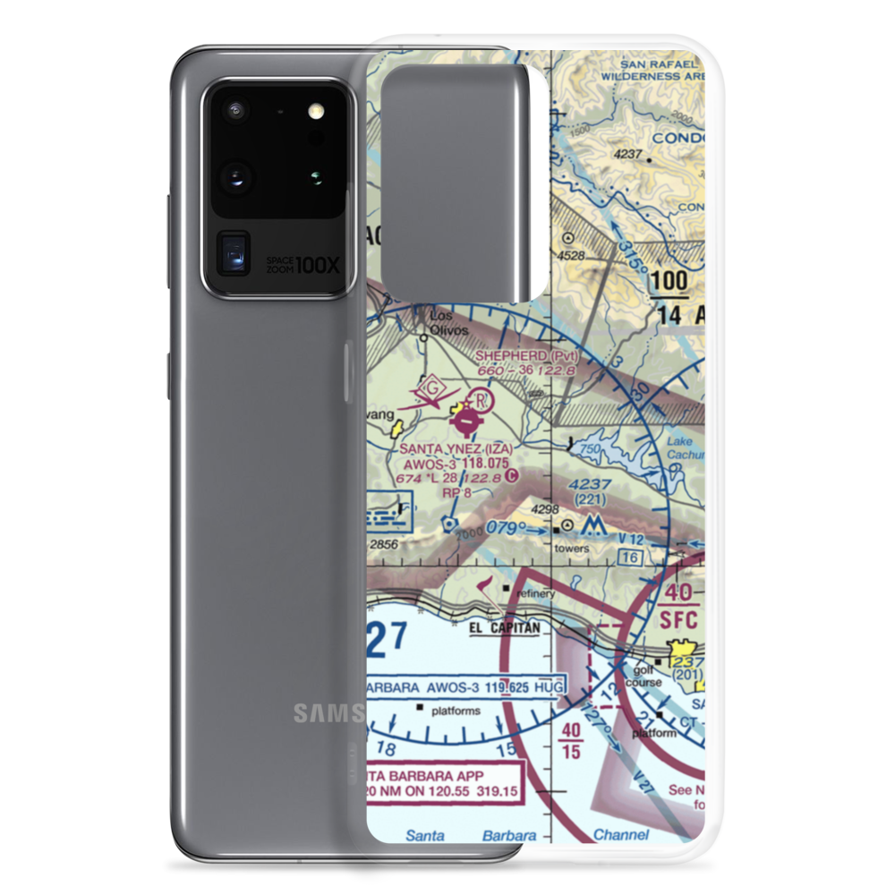 Crawford Airport (0CA3) VFR Sectional Samsung Case Samsung Galaxy S20 Ultra model shown