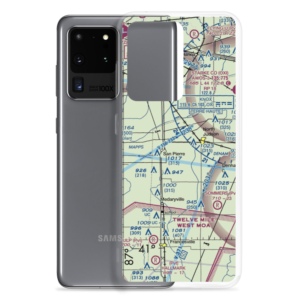 Crawford Field (II90) VFR Sectional Samsung Case Samsung Galaxy S20 Ultra model shown