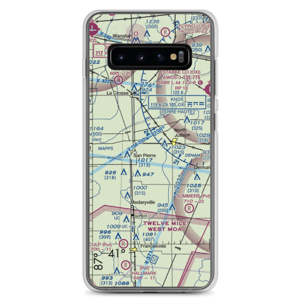 Crawford Field (II90) VFR Sectional Samsung Case Samsung Galaxy S10+ model shown