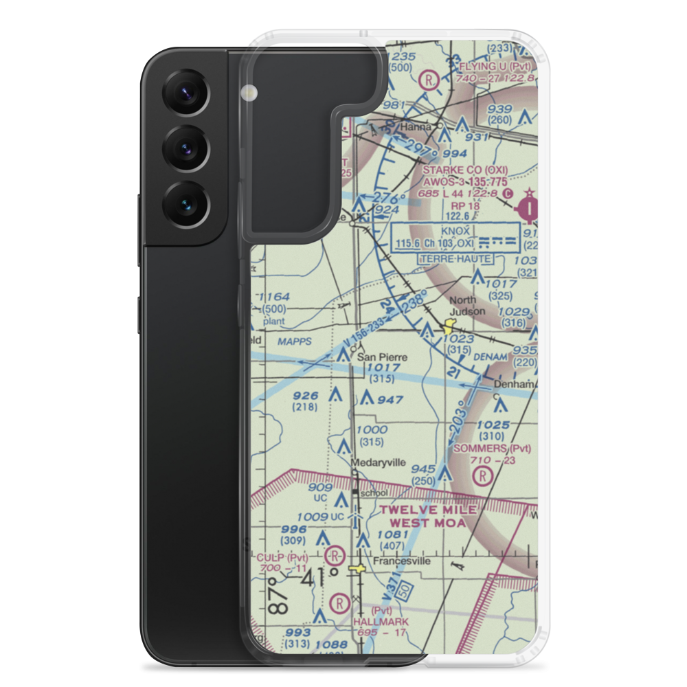 Crawford Field (II90) VFR Sectional Samsung Case Samsung Galaxy S22 Plus model shown