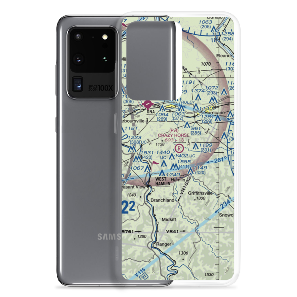 Crazy Horse Airport (12WV) VFR Sectional Samsung Case Samsung Galaxy S20 Ultra model shown
