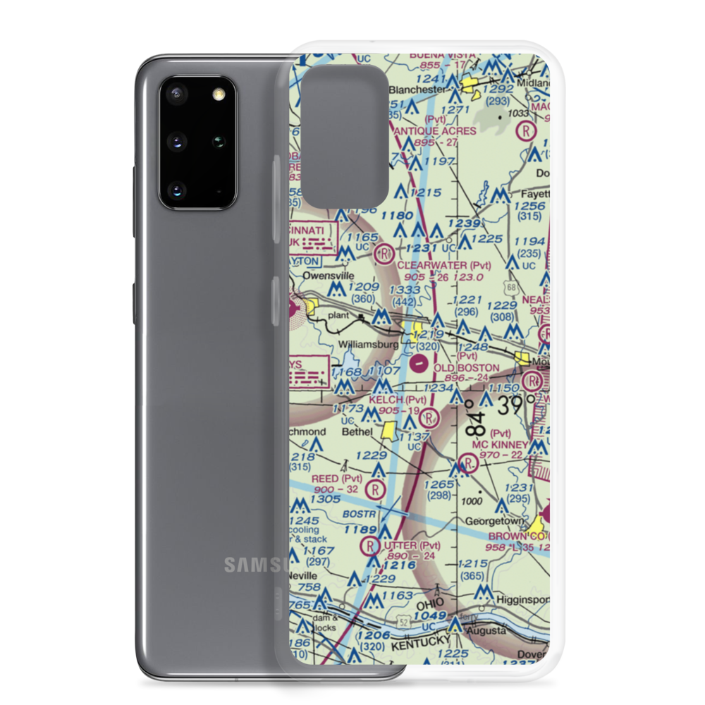 Creager Airport (3OH7) VFR Sectional Samsung Case Samsung Galaxy S20 Plus model shown