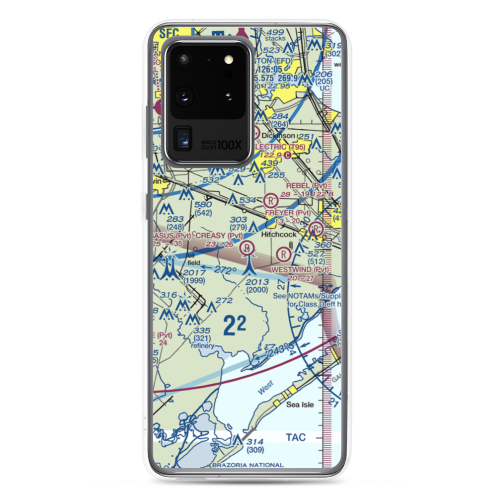 Creasy Airport (5TA5) VFR Sectional Samsung Case Samsung Galaxy S20 Ultra model shown