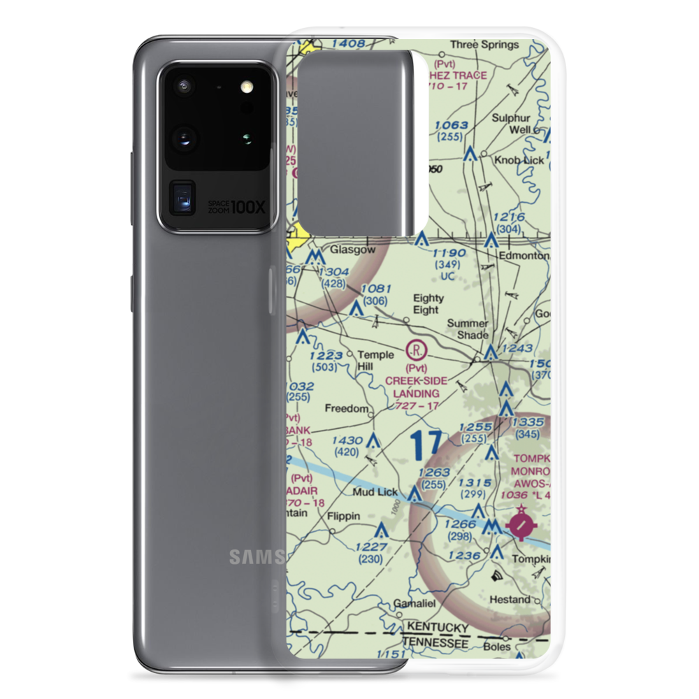 Creek Side Landing Airport (4KY1) VFR Sectional Samsung Case Samsung Galaxy S20 Ultra model shown