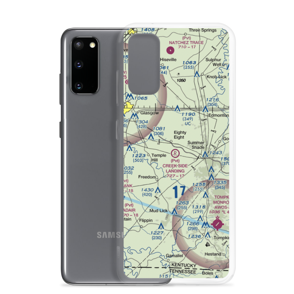 Creek Side Landing Airport (4KY1) VFR Sectional Samsung Case Samsung Galaxy S20 model shown