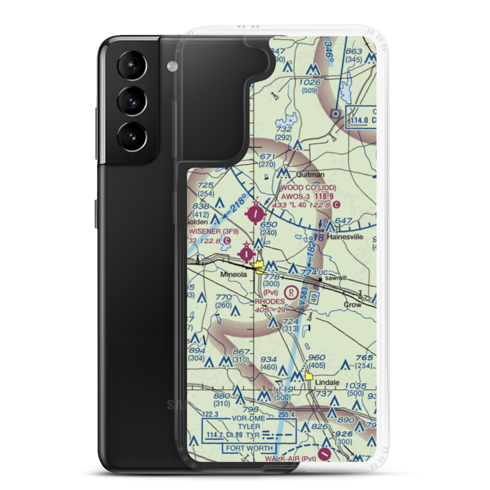 Creekside Air Park (XA46) VFR Sectional Samsung Case Samsung Galaxy S21 Plus model shown