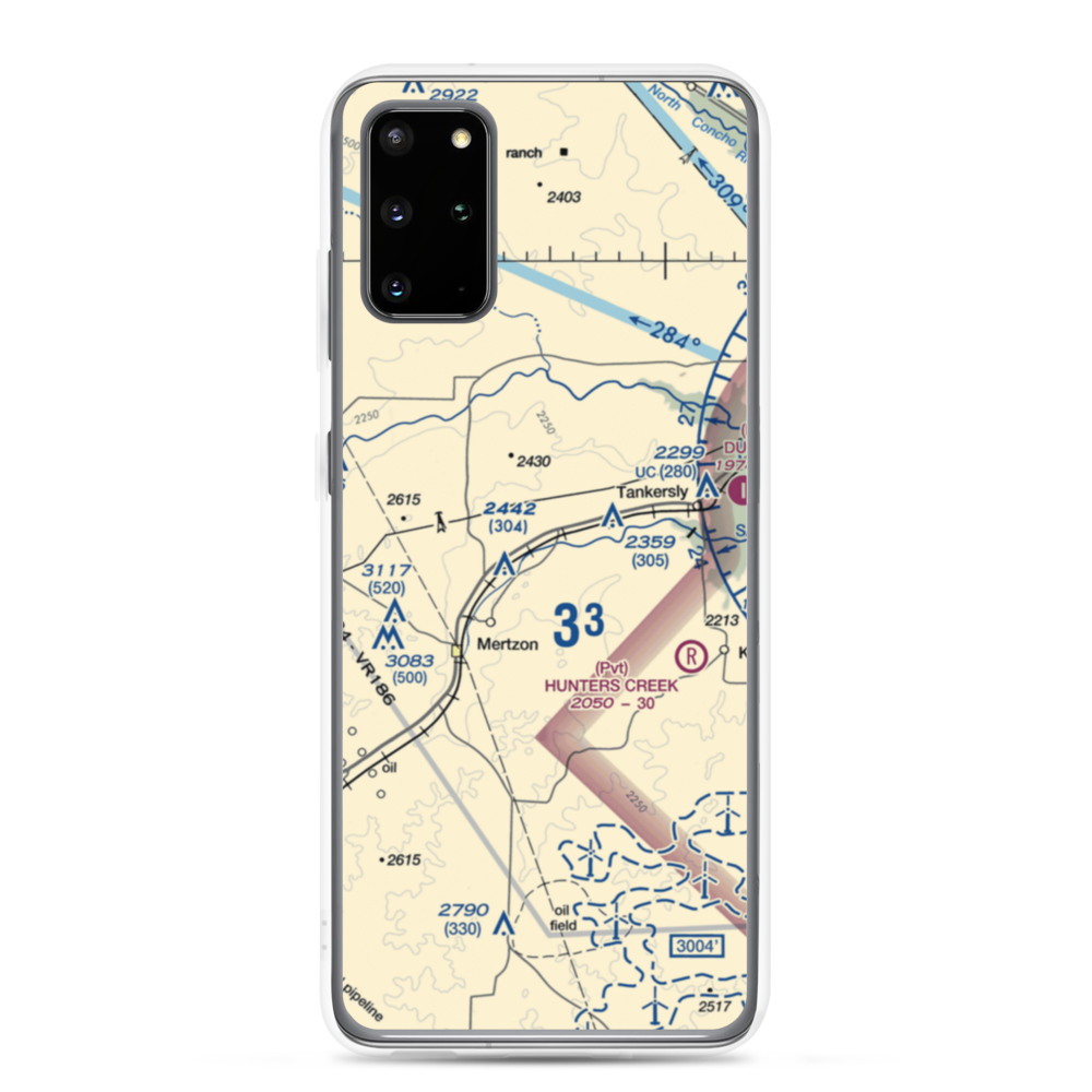 Creekside Airport (03XS) VFR Sectional Samsung Case Samsung Galaxy S20 Plus model shown