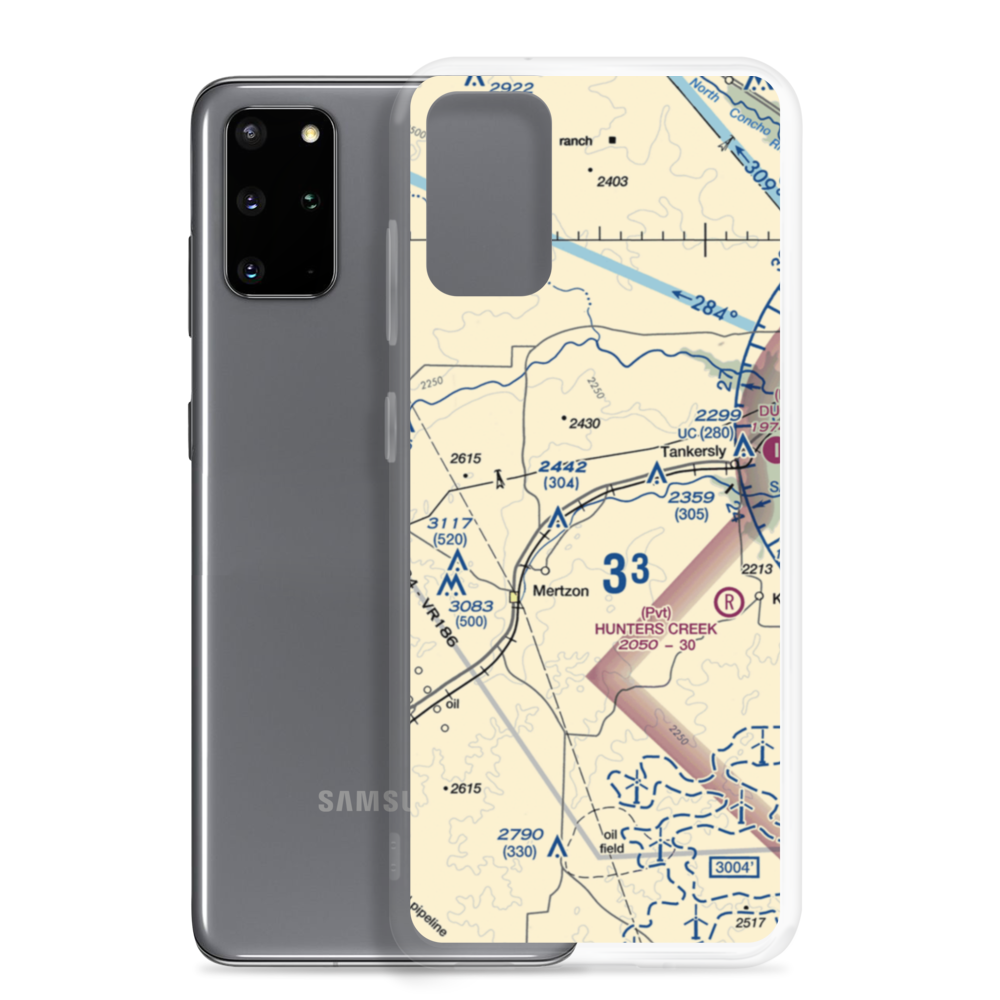 Creekside Airport (03XS) VFR Sectional Samsung Case Samsung Galaxy S20 Plus model shown