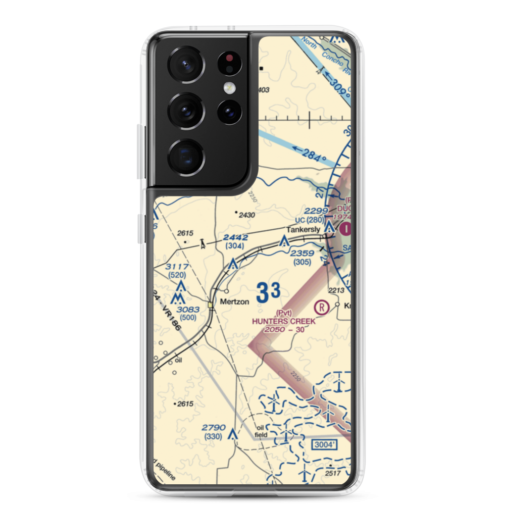 Creekside Airport (03XS) VFR Sectional Samsung Case Samsung Galaxy S21 Ultra model shown
