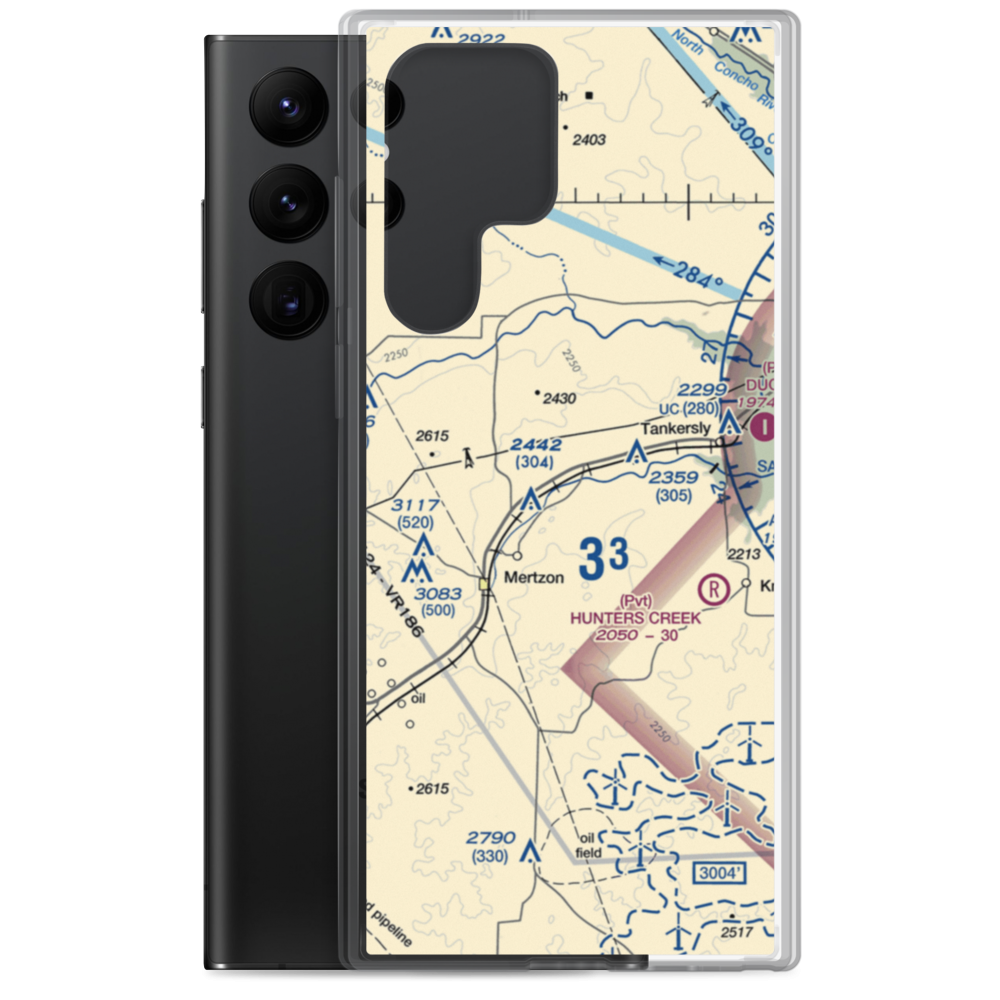 Creekside Airport (03XS) VFR Sectional Samsung Case Samsung Galaxy S22 Ultra model shown