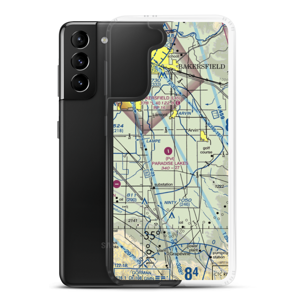 Creekside Airport (5CL8) VFR Sectional Samsung Case Samsung Galaxy S21 Plus model shown