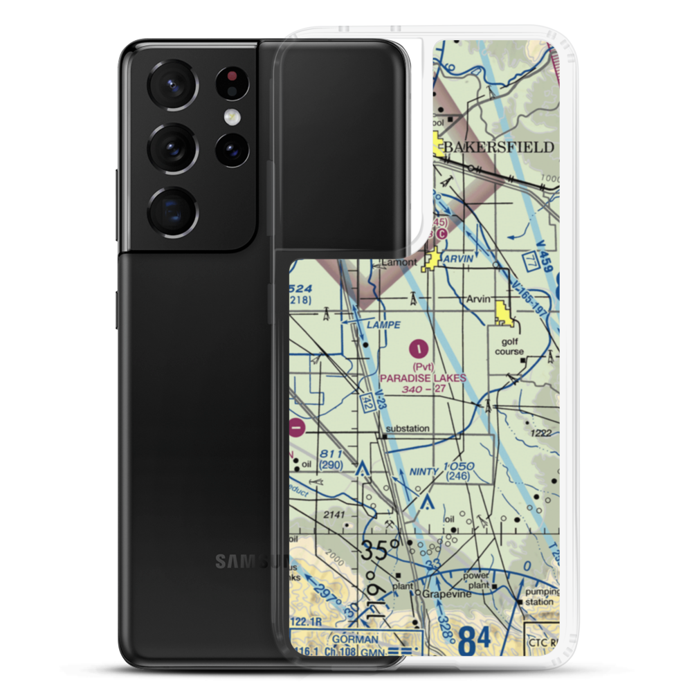 Creekside Airport (5CL8) VFR Sectional Samsung Case Samsung Galaxy S21 Ultra model shown