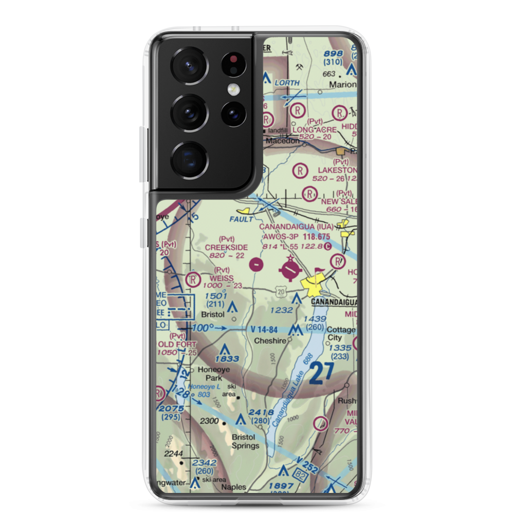 Creekside Airport (D67) VFR Sectional Samsung Case Samsung Galaxy S21 Ultra model shown