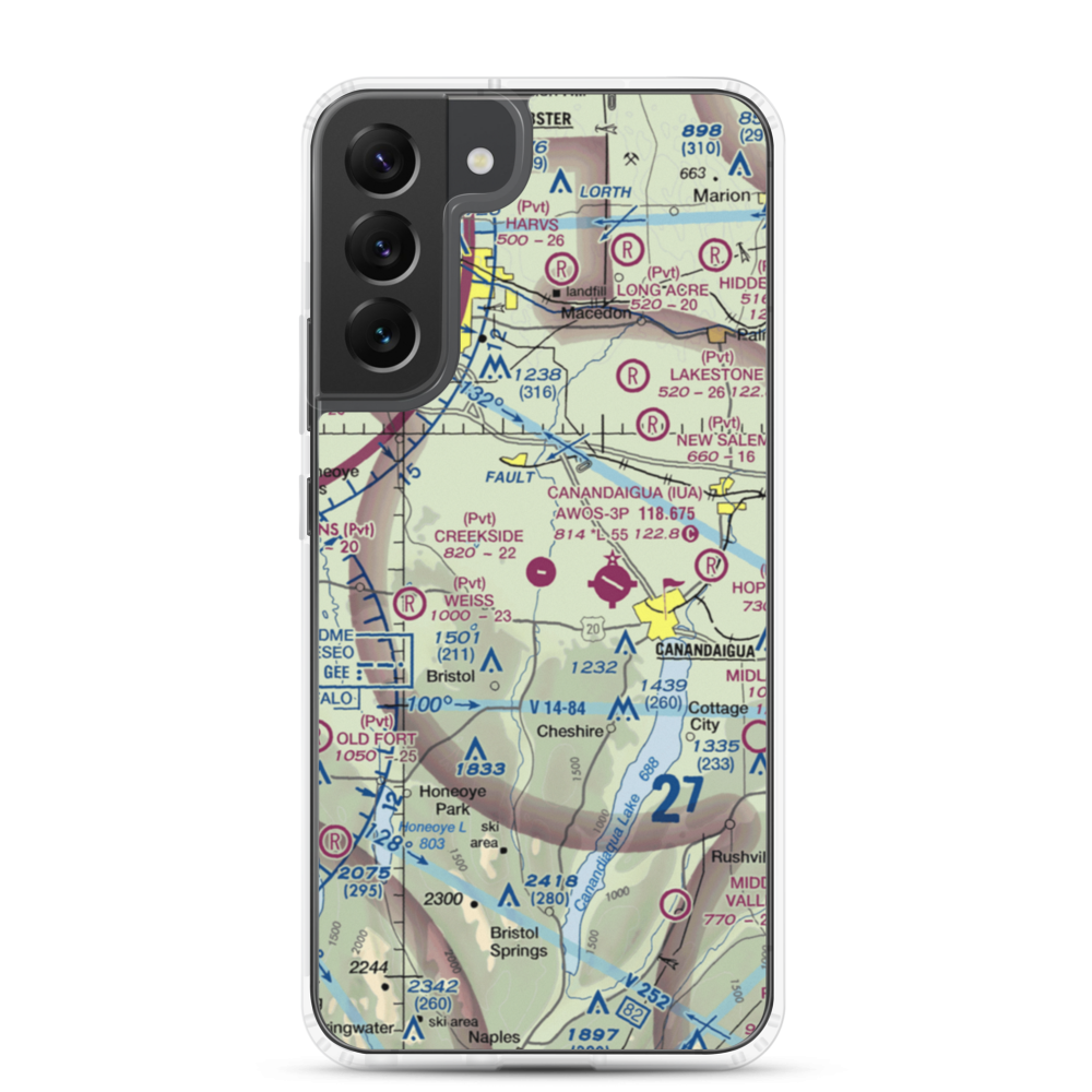 Creekside Airport (D67) VFR Sectional Samsung Case Samsung Galaxy S22 Plus model shown