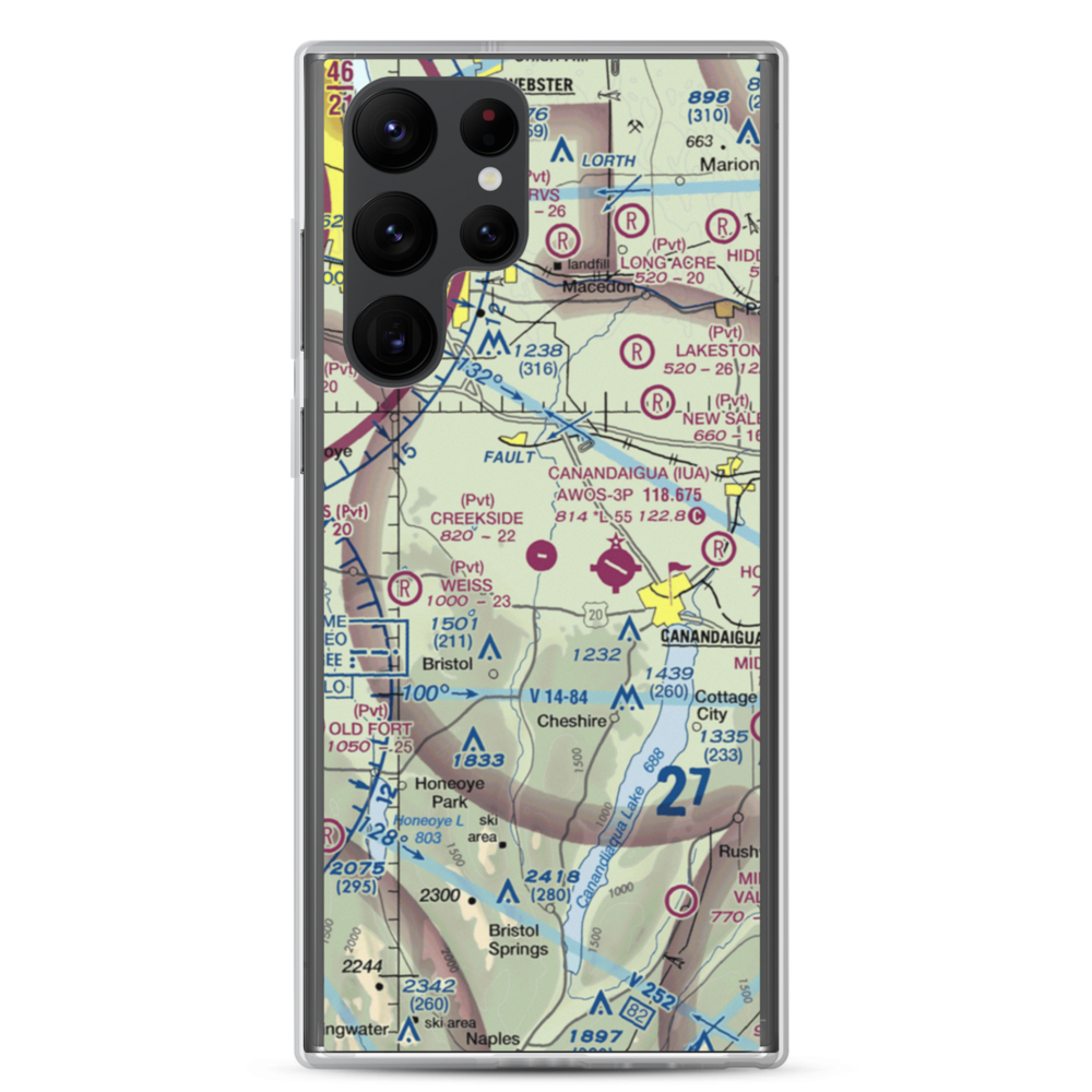 Creekside Airport (D67) VFR Sectional Samsung Case Samsung Galaxy S22 Ultra model shown
