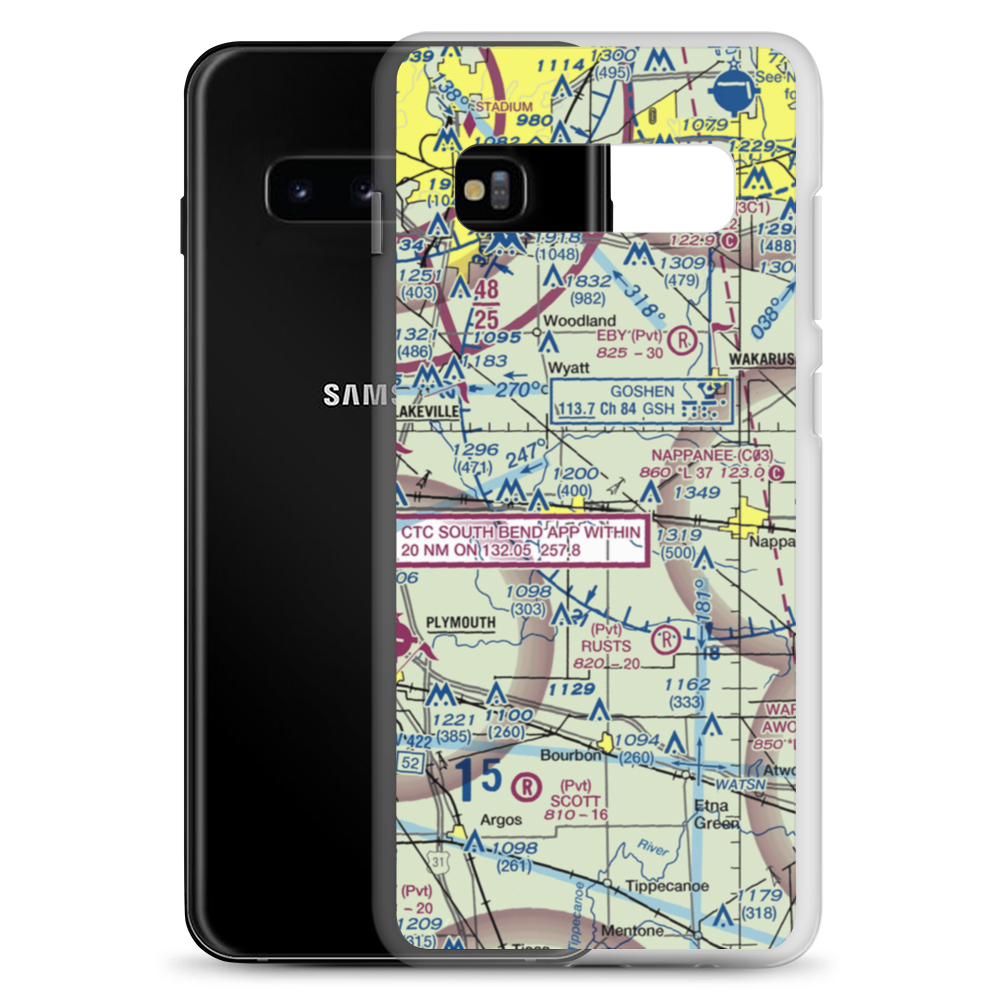 Creighton Airport (0II2) VFR Sectional Samsung Case Samsung Galaxy S10+ model shown