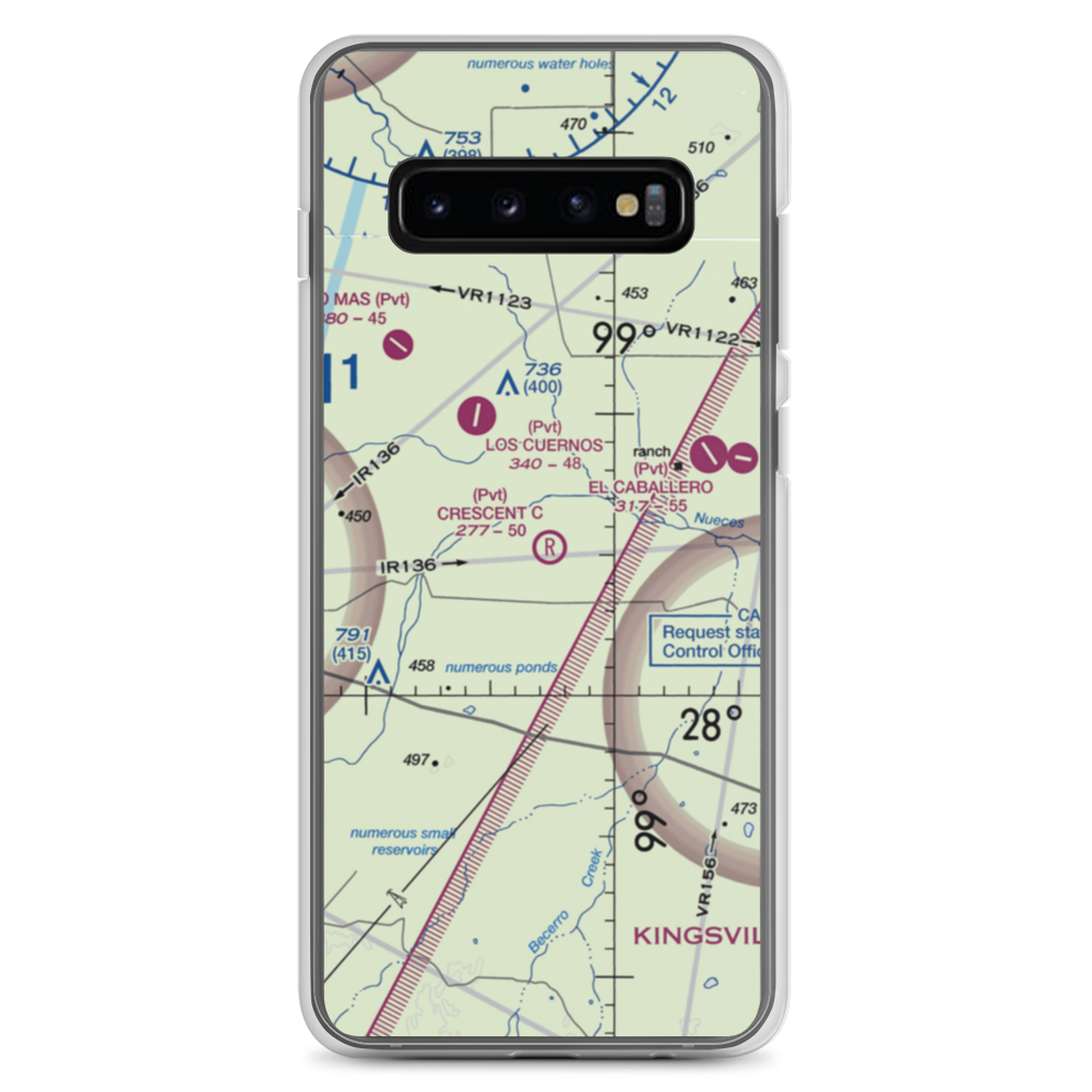 Crescent C Ranch Airport (TX79) VFR Sectional Samsung Case Samsung Galaxy S10+ model shown