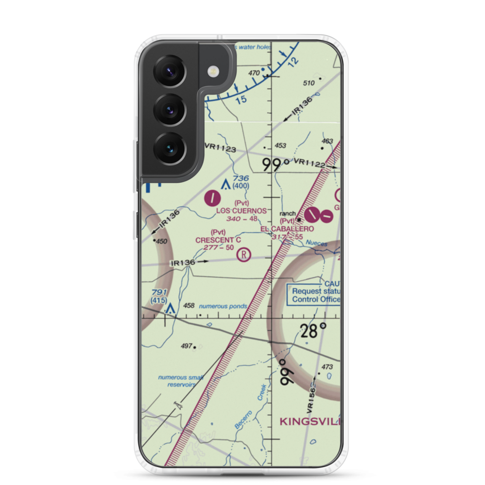 Crescent C Ranch Airport (TX79) VFR Sectional Samsung Case Samsung Galaxy S22 Plus model shown