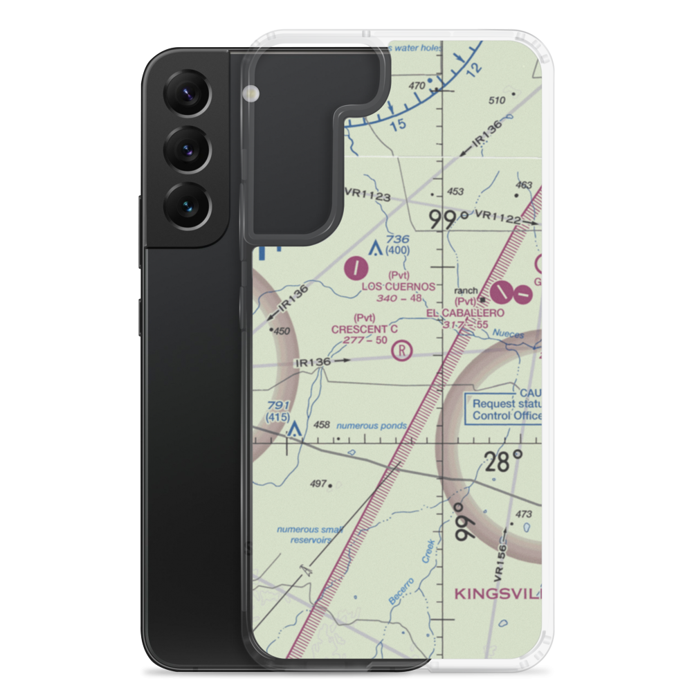 Crescent C Ranch Airport (TX79) VFR Sectional Samsung Case Samsung Galaxy S22 Plus model shown
