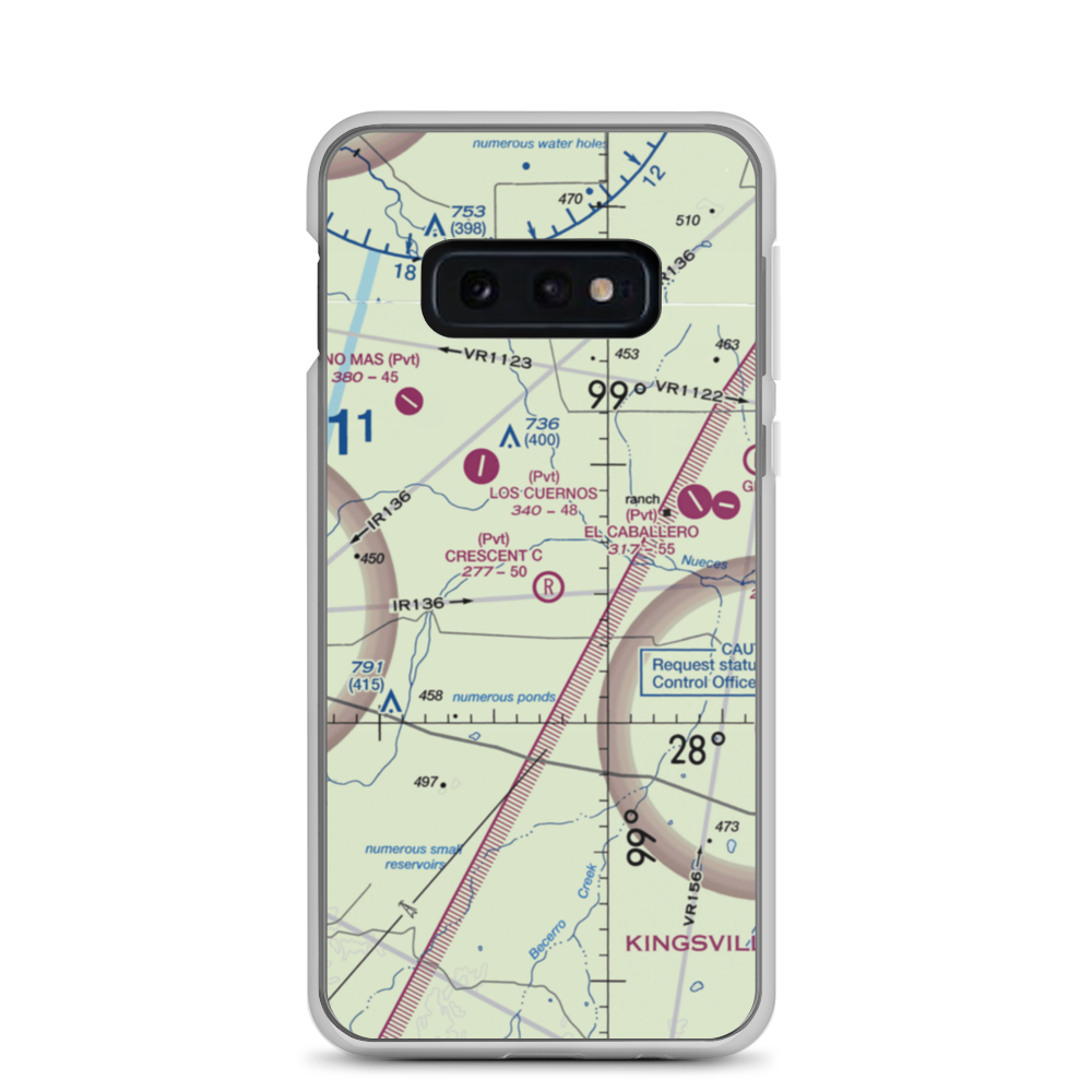 Crescent C Ranch Airport (TX79) VFR Sectional Samsung Case Samsung Galaxy S10e model shown