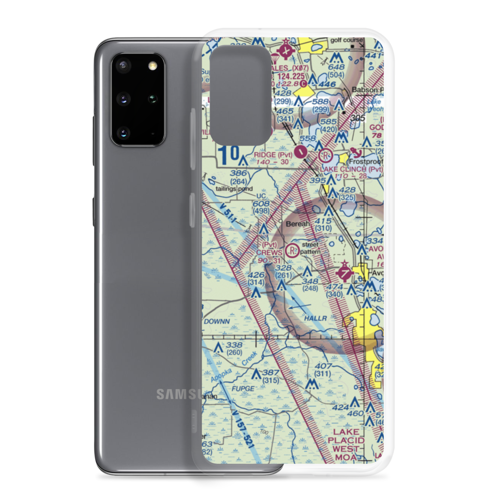 Crews Homestead Ranch Airport (FL01) VFR Sectional Samsung Case Samsung Galaxy S20 Plus model shown