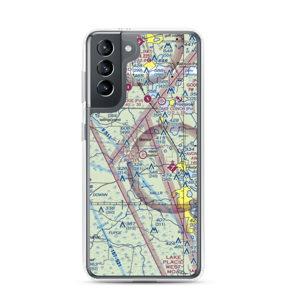 Crews Homestead Ranch Airport (FL01) VFR Sectional Samsung Case Samsung Galaxy S21 model shown