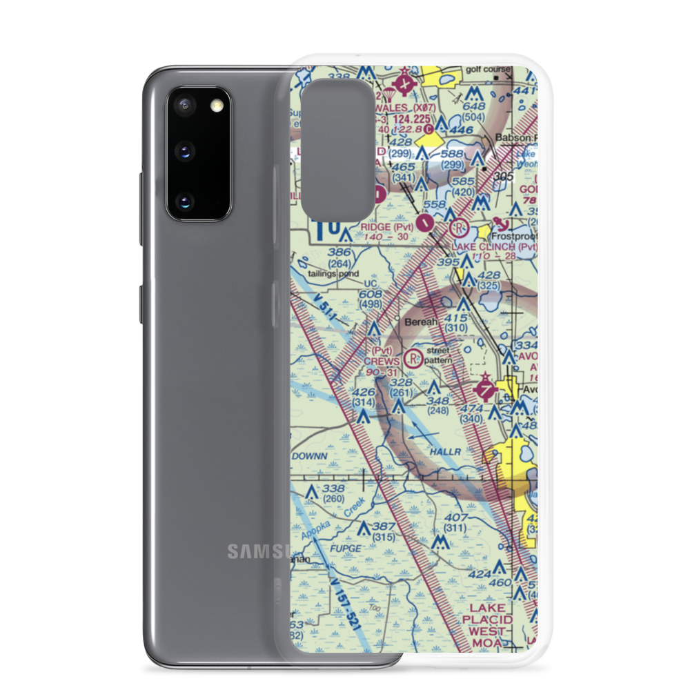 Crews Homestead Ranch Airport (FL01) VFR Sectional Samsung Case Samsung Galaxy S20 model shown