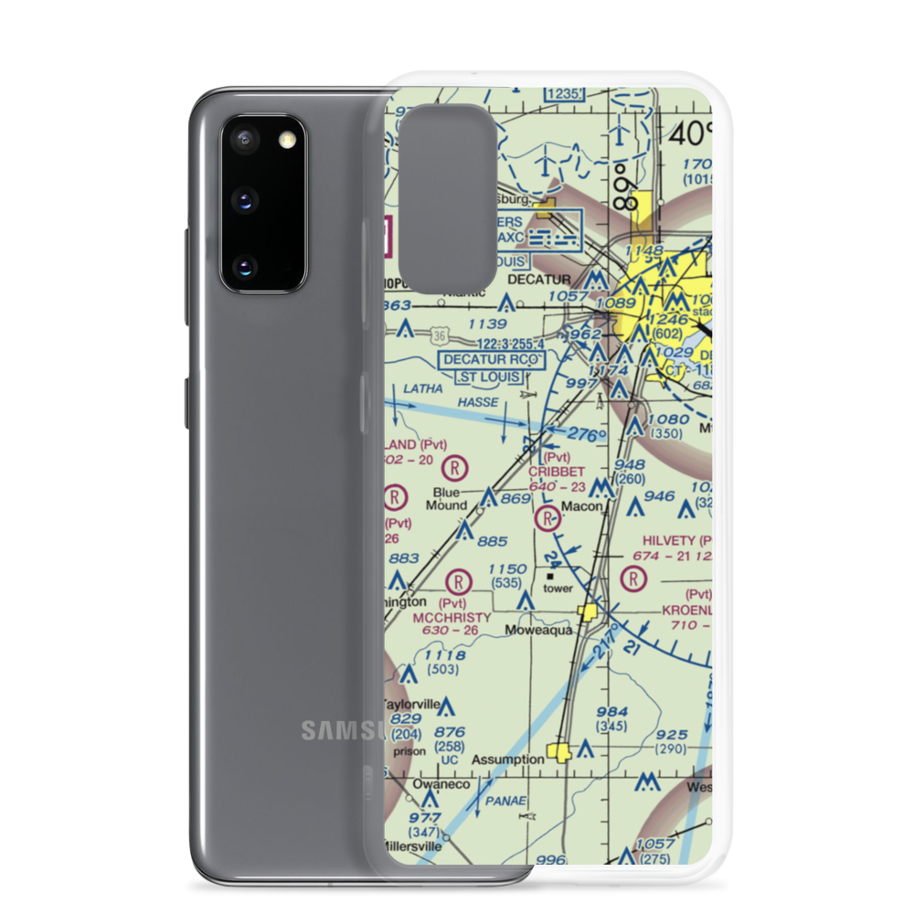 Cribbet Airport (1IS3) VFR Sectional Samsung Case Samsung Galaxy S20 model shown