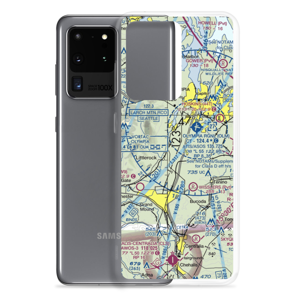 Cricket Field (4WA2) VFR Sectional Samsung Case Samsung Galaxy S20 Ultra model shown