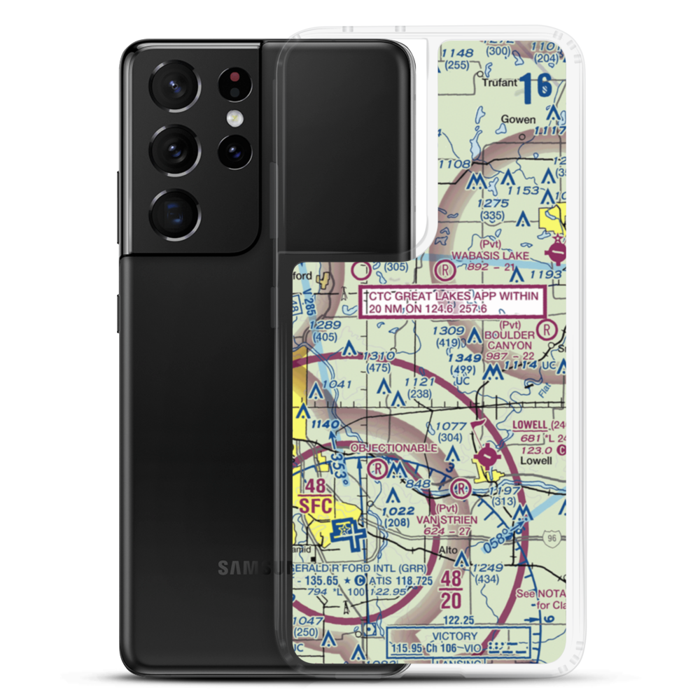 Cridler Airport (5MI3) VFR Sectional Samsung Case Samsung Galaxy S21 Ultra model shown