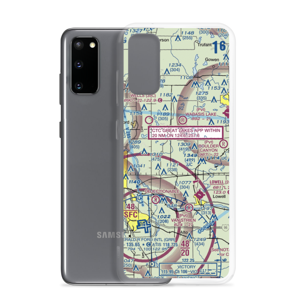 Cridler Airport (5MI3) VFR Sectional Samsung Case Samsung Galaxy S20 model shown