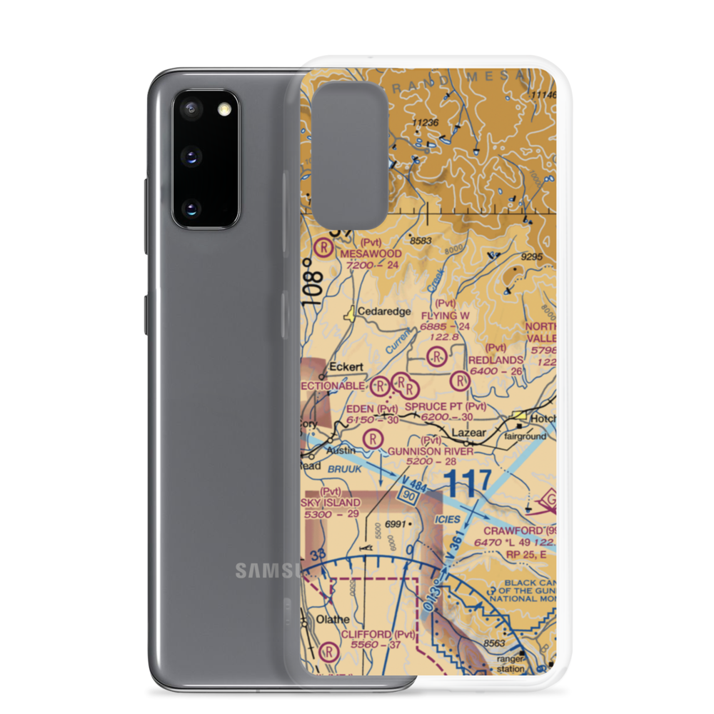 Cridler Field (3CO1) VFR Sectional Samsung Case Samsung Galaxy S20 model shown